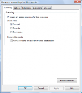 On-access scanning settings - Scanning.png
