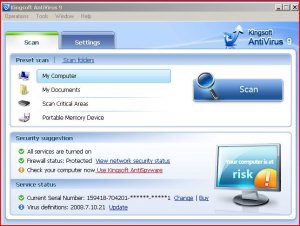 kingsoft antivirus 9 main interface.JPG