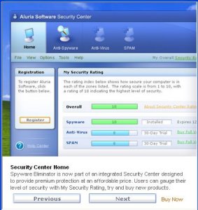 aluria Malware eliminator serial key