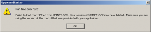 spywareblaster run time error.png