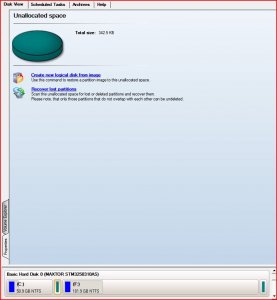 disk 1 showing unalocated space.JPG