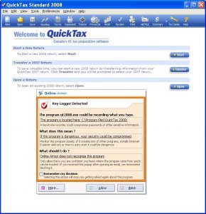 KLB Detected by OA 190 re Quicktax 2008.JPG