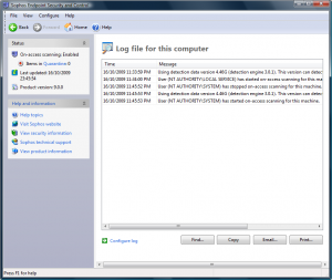 Sophos - View antivirus and HIPS log.png