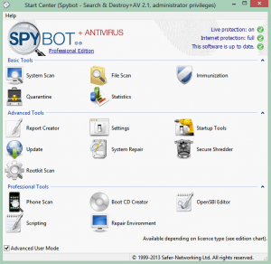 Spybot Start Center.png