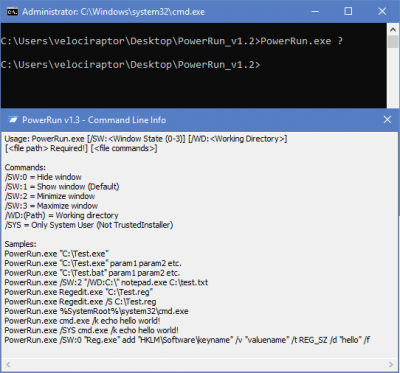 Get Elevated Command Prompt, Regedit Privileges with PowerRun - MajorGeeks